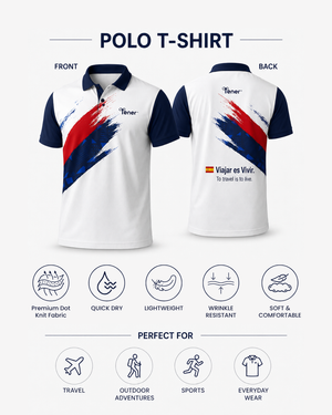 Tener "Viajar es Vivir" Travel Jersey Polo