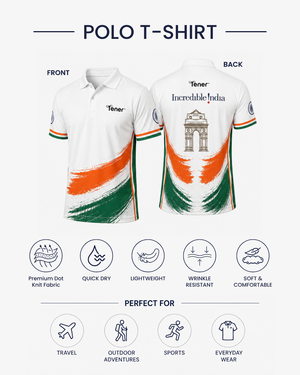 Tener Incredible India Travel Jersey Polo