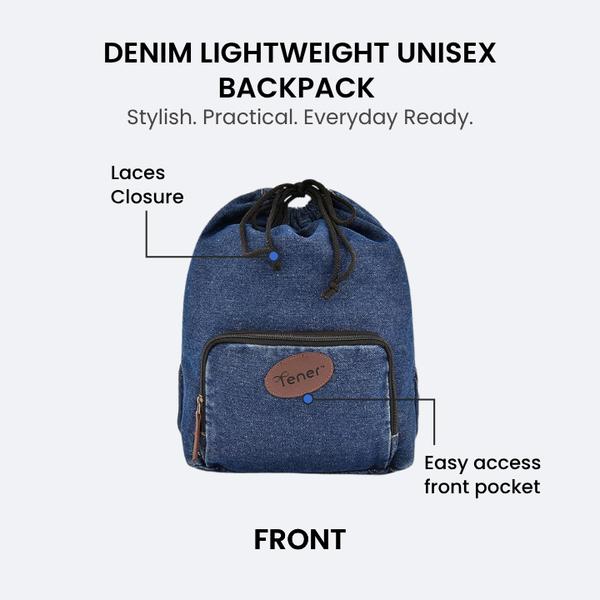 Denim 13L Casual Backpack