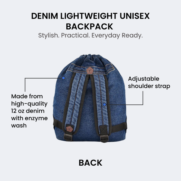 Denim 13L Casual Backpack