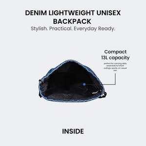 Denim 13L Casual Backpack