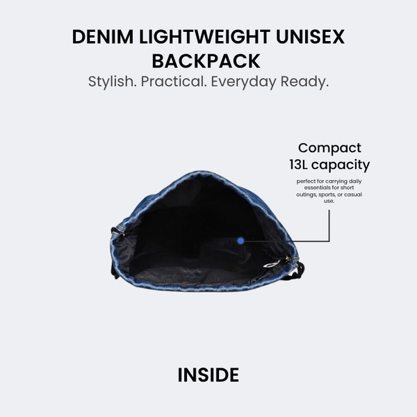 Denim 13L Casual Backpack