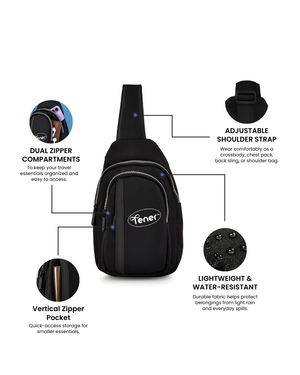 Tener 3.5L Lightweight Crossbody Sling Bag