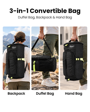 Tener 32L 3-in-1 Convertible Duffel Bag, Backpack & Hand Bag