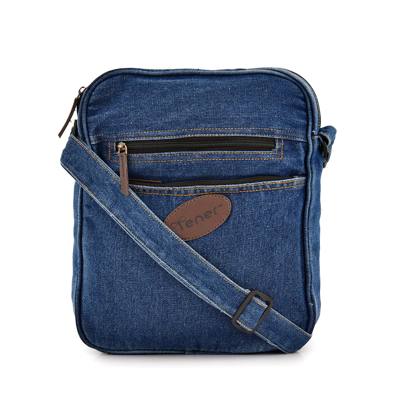 Denim 17L Laptop Cross Bag