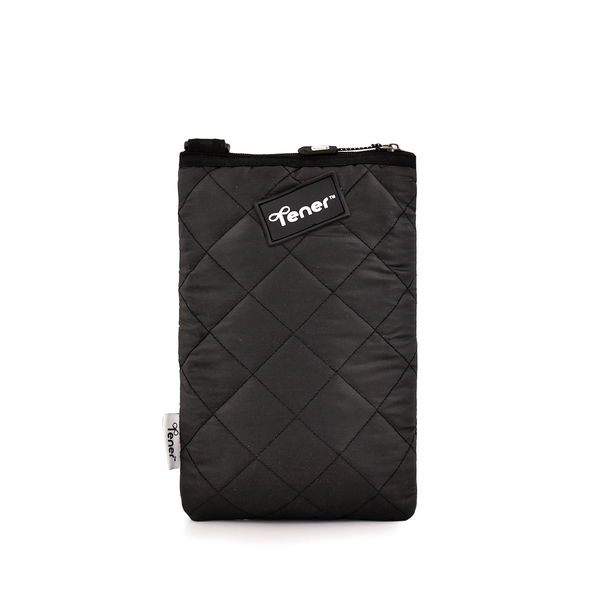Tener quilted sling bag back view