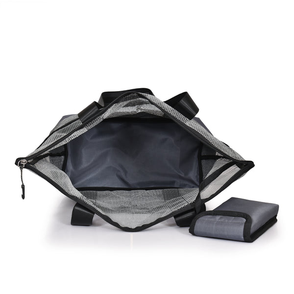 Tener 40L Large Mesh Beach Tote Bag