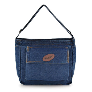 Denim 15L Crossbody Tote laptop Sling Bag