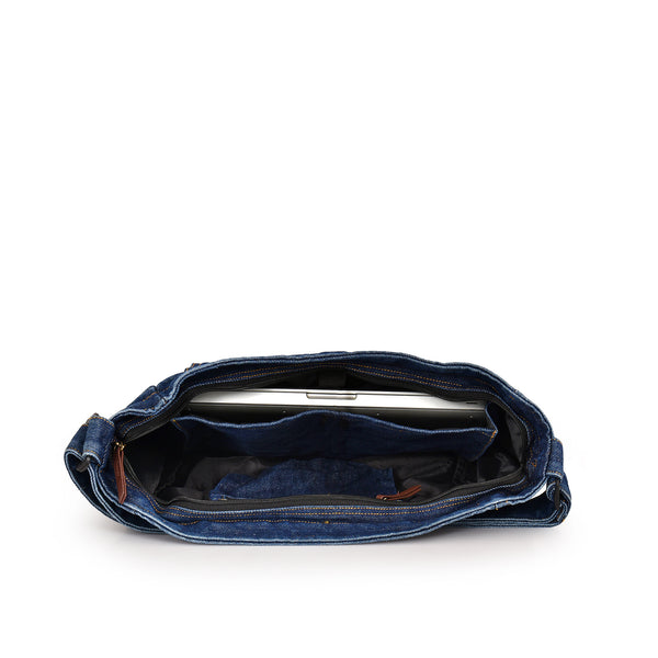 Denim 15L Crossbody Tote laptop Sling Bag