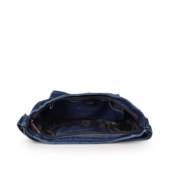 Denim 15L Crossbody Tote laptop Sling Bag