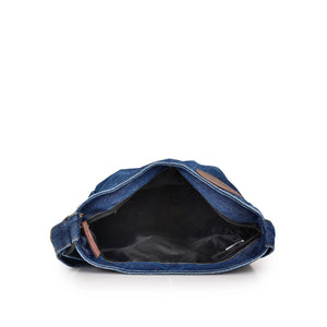 Denim 9L Sling Bag with Front & Back Utility Pockets