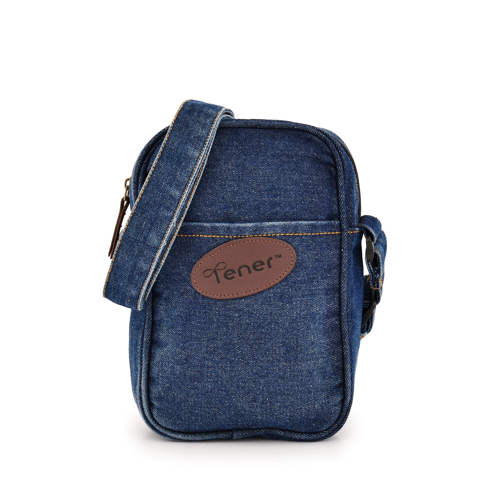 Denim 3L Crossbody Sling Bag