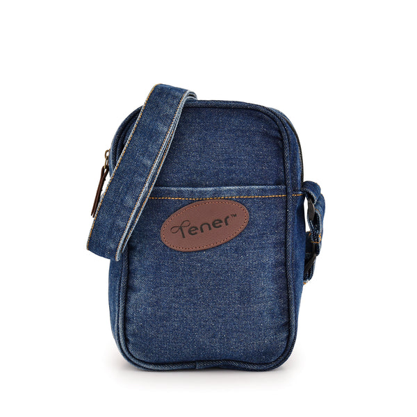Denim 3L Crossbody Sling Bag