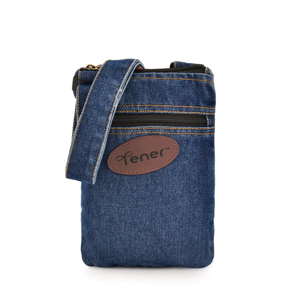 Denim Sling Bag 2.5L with 3 Utility Pockets