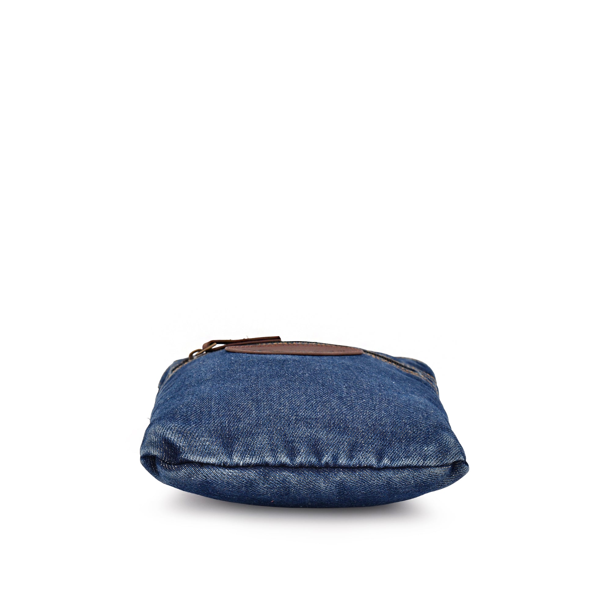 Tener denim sling bag bottom view
