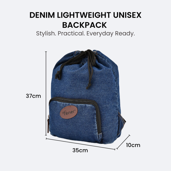 Denim 13L Casual Backpack