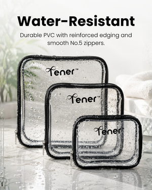 Transparent Travel Organizer Pouch Set of 3