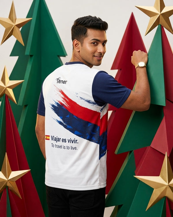 Tener "Viajar es Vivir" Travel Jersey Polo