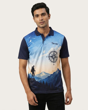 Tener "Not All Who Wander Are Lost" Travel Jersey Polo