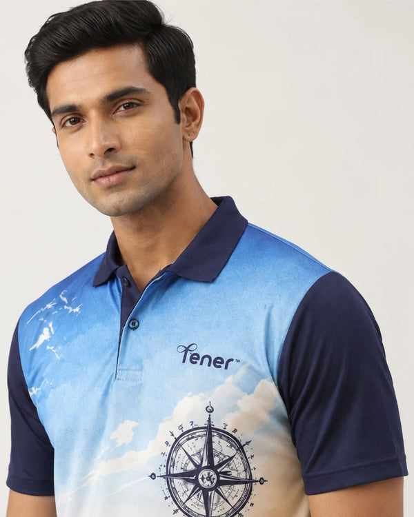 Tener "Not All Who Wander Are Lost" Travel Jersey Polo
